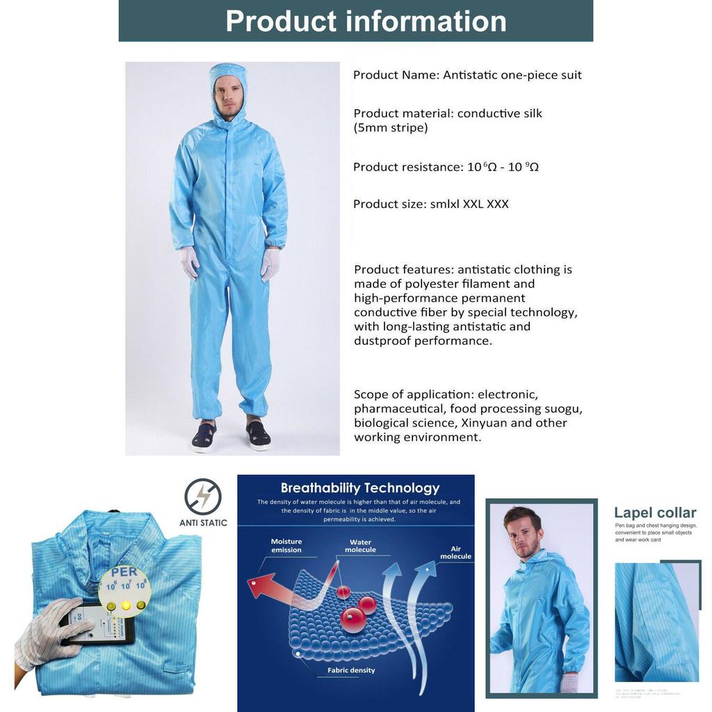 Traje de Monos Protectores Reutilizables de Lujo Con Aislamiento Mejorado a Prueba de Salpicaduras