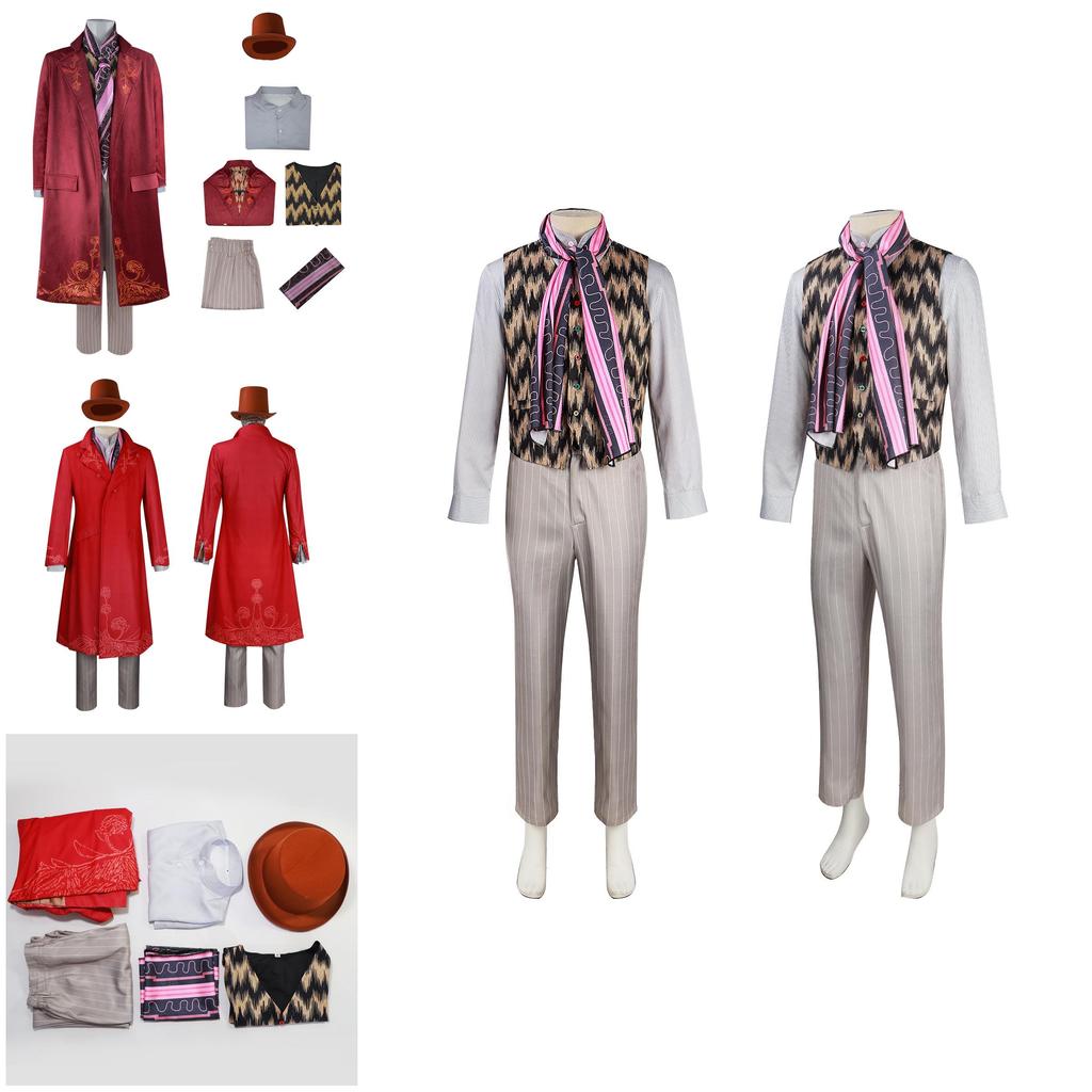 Costume Wonka Per Uomo e Donna Autentico Abito Wonka Per Halloween e Spettacoli Teatrali