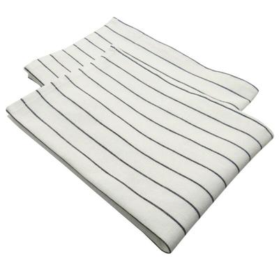 Cotton Table Napkin Kitchen Dish Cleaning Cloth Tea Towel Printed Durable Pure Stripe Plaid 2pcs