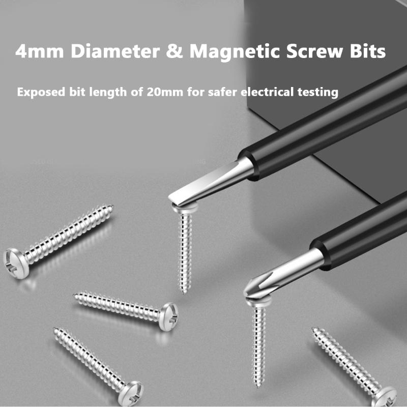 Digital Voltage Tester Screwdriver Set With LED Display Not Contact Detection For Home Electrical Maintenance