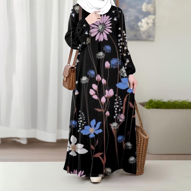 

Мусульманские женские платья, свободного кроя, подходят для повседневной носки и праздничных мероприятий, подходят для Ид, новинка 2025 5XL разноцветный