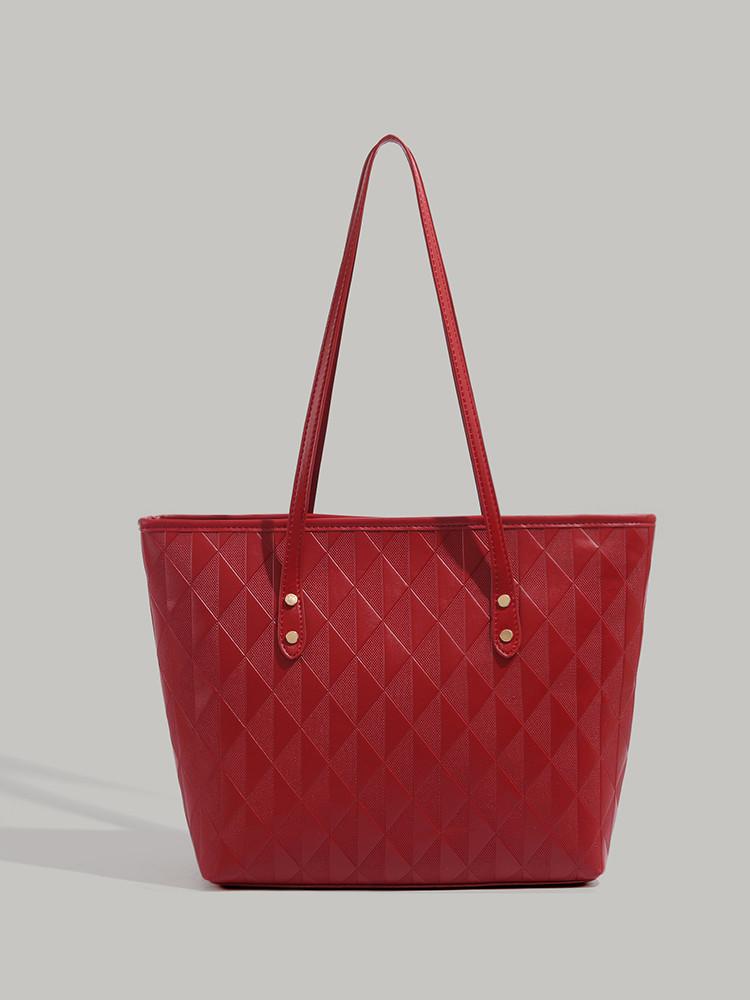 

Tote bag women s 2025 new large-capacity commuter bag summer casual versatile shoulder bag college student class bag бордовий