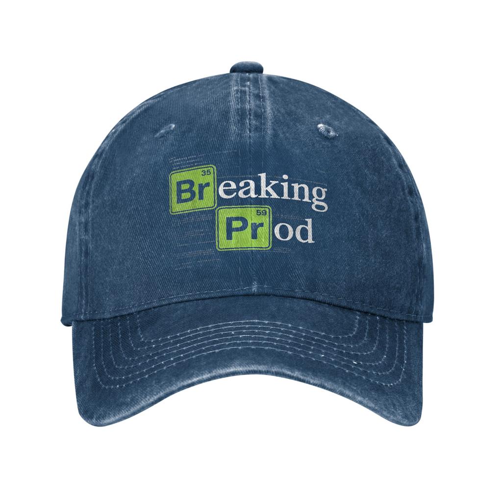 Breaking Prod Funny Devops Software Engineer Developers IT Sun Baseball Cap WomenUnisex Hats Spring y2k Breathable Baseball Caps