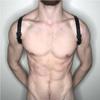 Fullyoung PU Leather Male Chest Harness Bondage Slave Fetish Restraints Straps Belts Sex Products Adult Toys Club Costumes