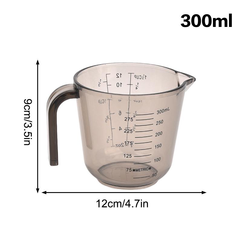 1 ks Pečicí tekuté odměrky Ps Odměrka Plastová odměrka Objemová kádinka Kuchyňské pečicí nástroje 150/300/600/1000 ml