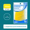 10Pcs Interdental Brush L-shaped Oral Interdental Brush Gap Brush Teeth Cleaning Brush