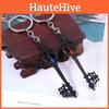 Kingdom Key Hearts Shape Keychain Alloy Necklace Pendant Jewelry Gift Fashion
