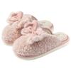 Baumwollpantoffeln Mädchen Saison niedlich Zuhause Wind draußen tragen flauschige Schuhe Schleife Bodenpantoffeln