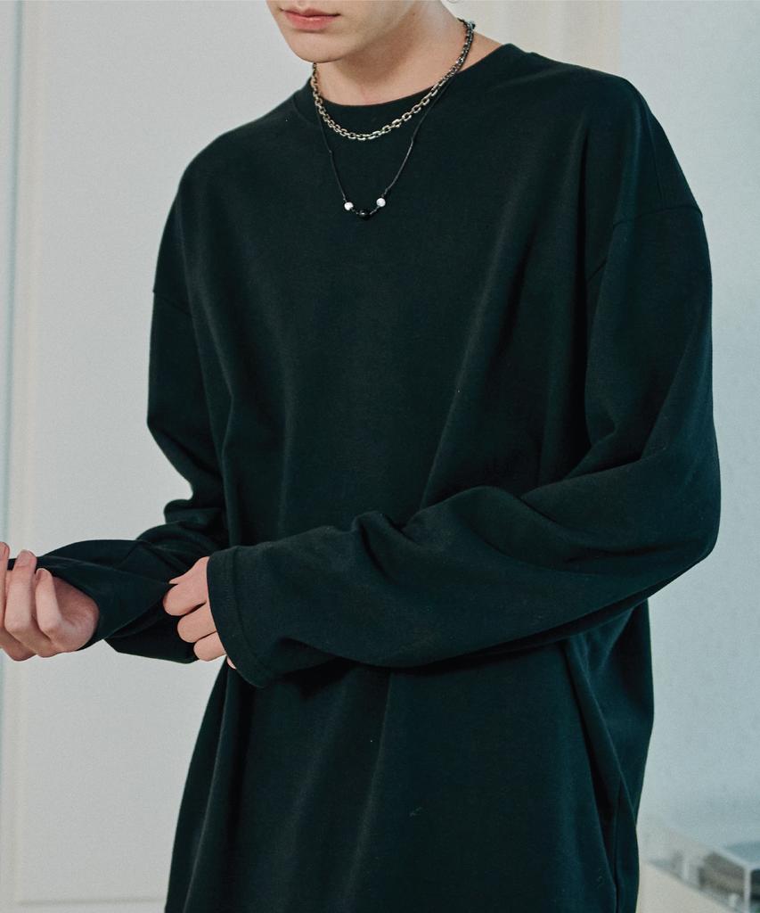 CPGN STUDIO Longsleeve Plain Long Sleeve T-Shirt Black