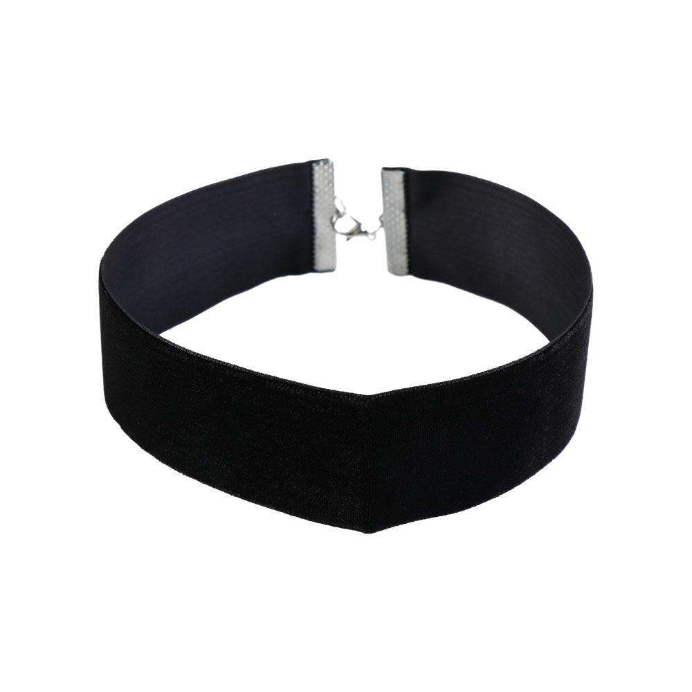 Zinc Zinc Alloy Chain Clavicle Chain Punk Necklace Velvet Collar Korean Style Jewelry Women Choker