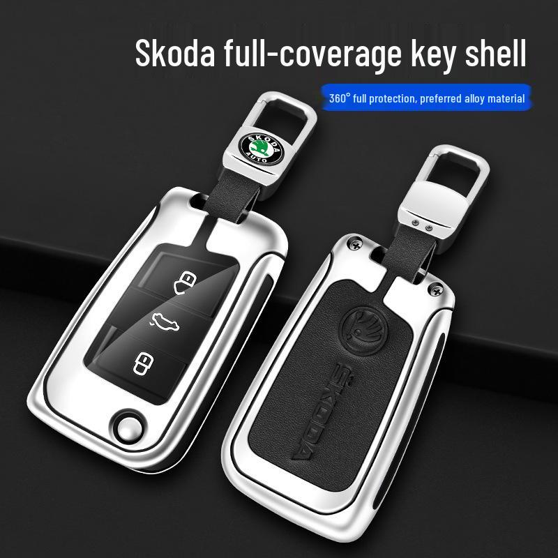 Skoda Key Case for Octavia, Fabia, Kamiq, Superb, Kodiaq, Karoq - Protective Shell