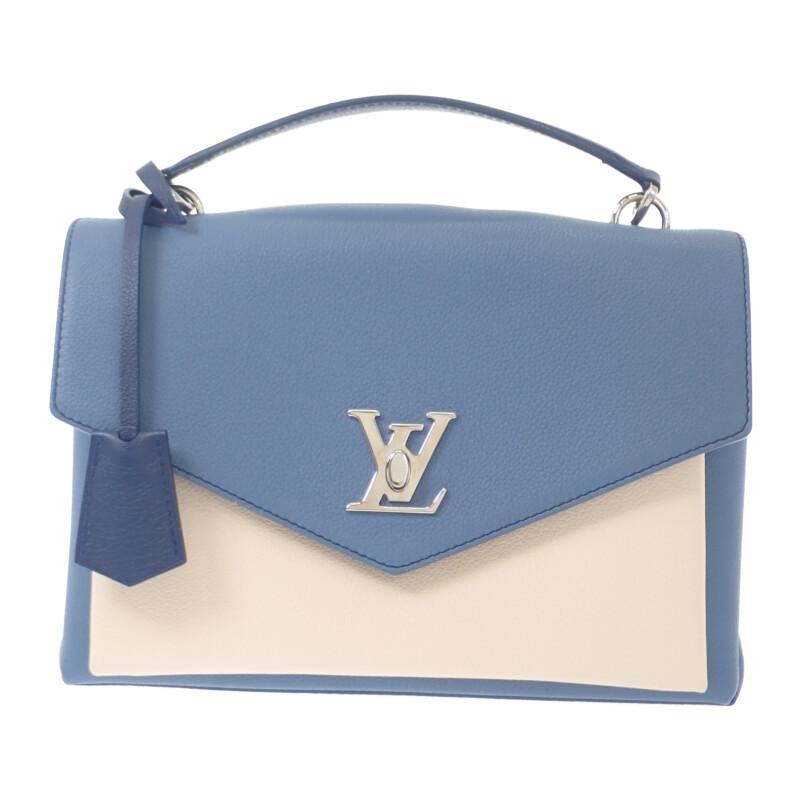 LOUIS VUITTON  M51415 2WAY bag blue/Ivory Taurillon Clemence Women