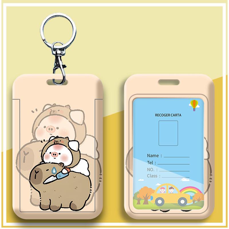 Student Preschool/Work ID & Transportation Lanyard Card Holder