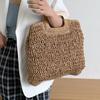 Wooden Bag Handle Decorative  Square Wood Strap Solid Color Hand Bag Replacement Accessories Diy Women'S Clutch Bag Handle