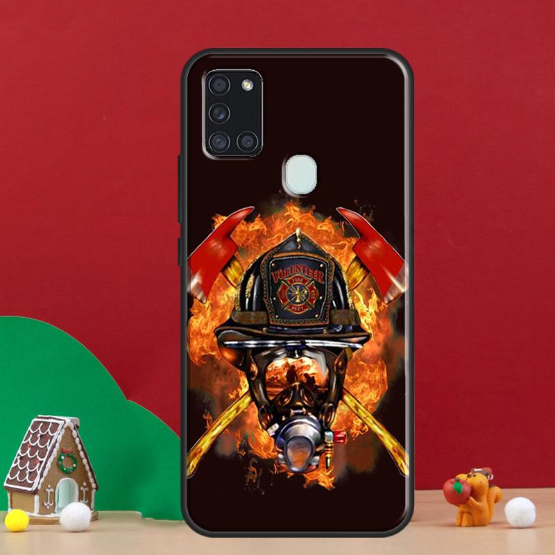 Firefighter Heroes Fireman Case For Samsung Galaxy A54 A34 A14 A51 A71 A50 A52S A12 A22 A32 A52 A53 A33 A13 Cover Coque