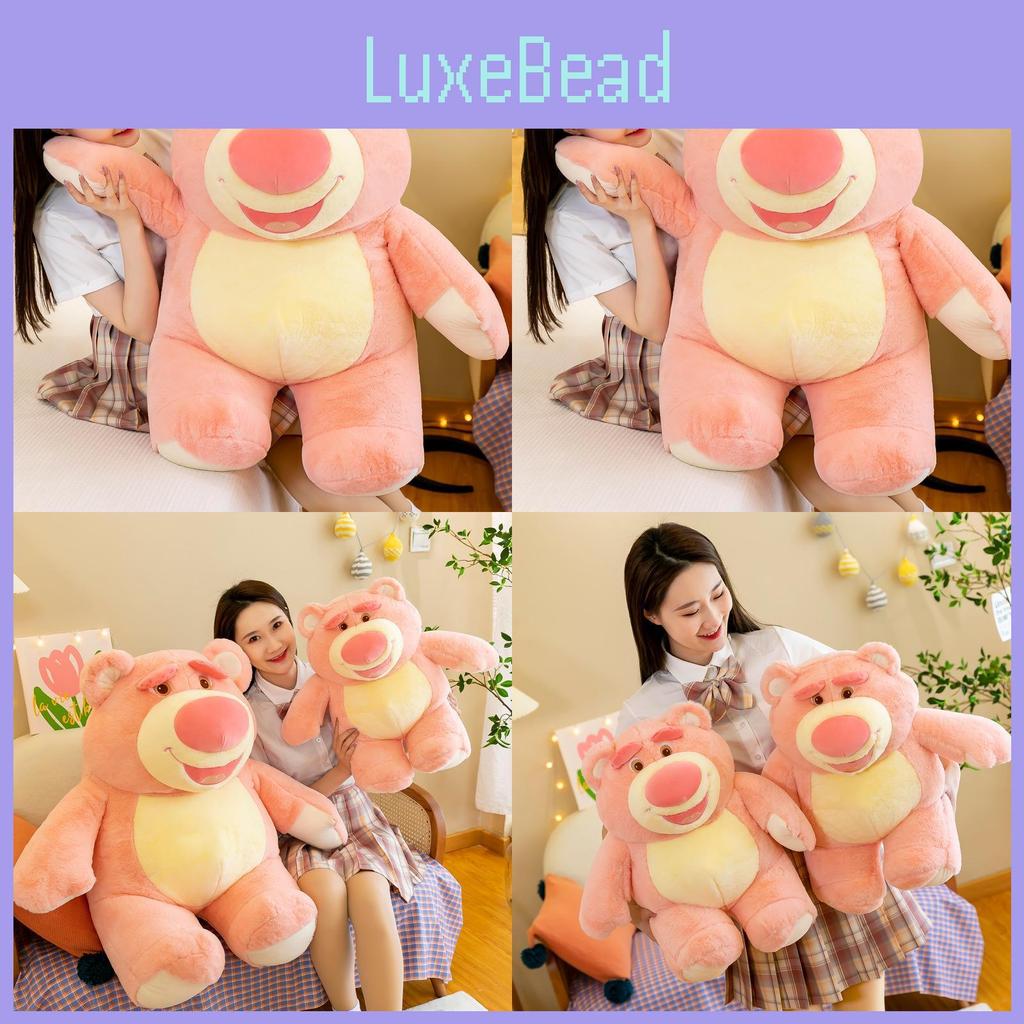 Adorable Pink Strawberry Bear Plush Toy Perfect For Girls Cozy Cuddly Decor