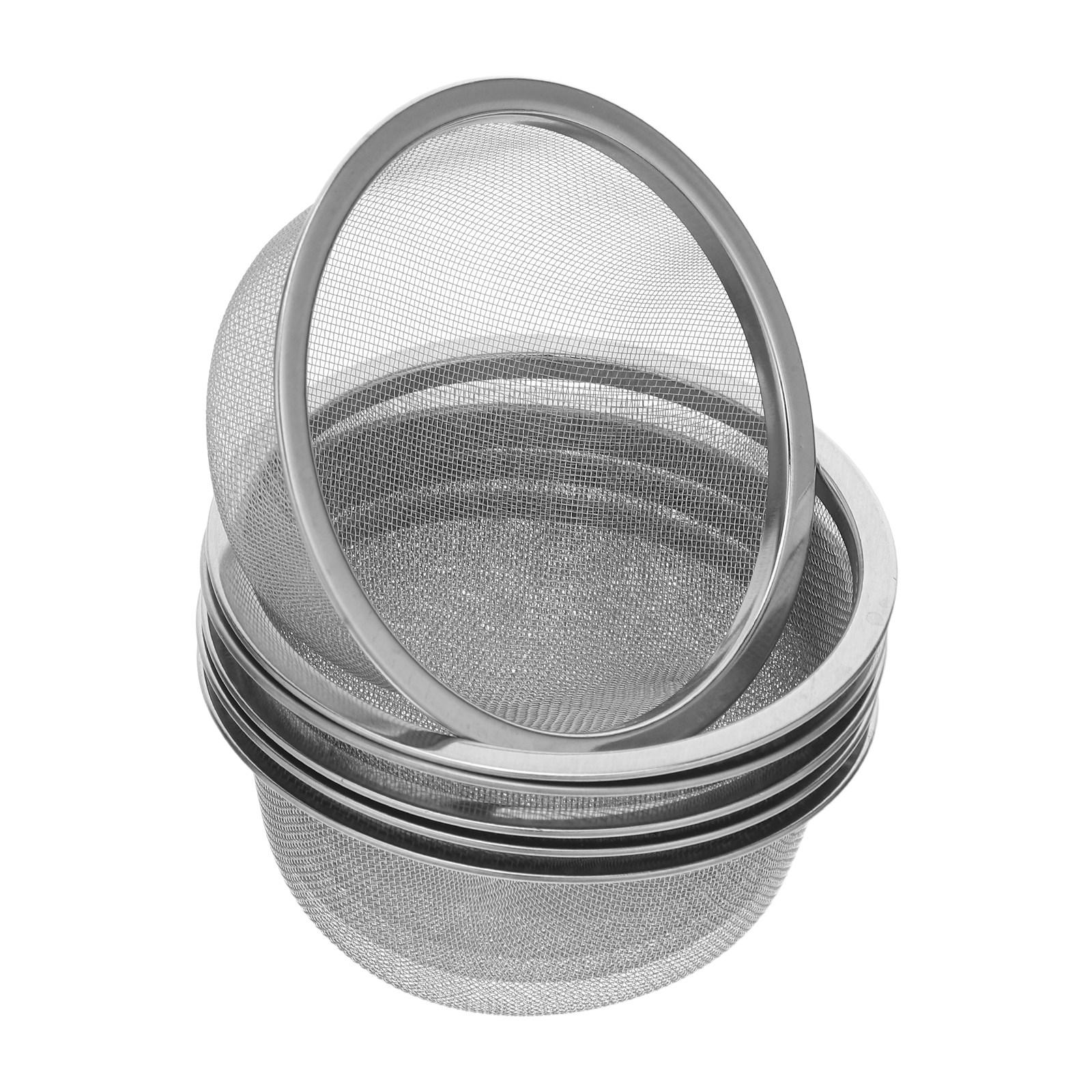 

6Pcs Stainless Steel Tea Infuser Basket Mesh Strainer for Teapot Loose Leaf Brewing Filter Replacement Tea Pot Accessories 8.2X8.2X3.4CM