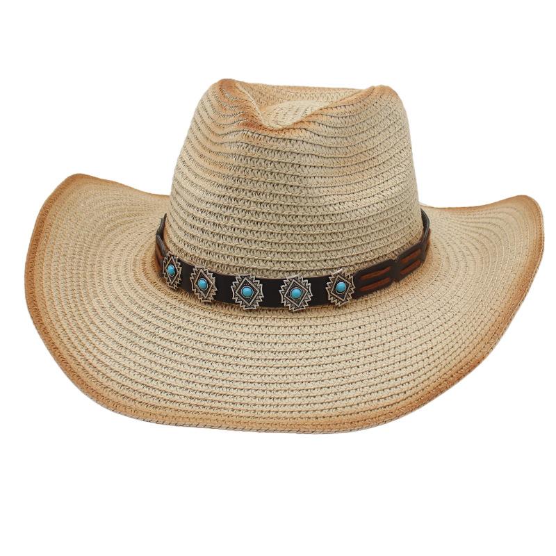 Straw Hat Wide Hat Straw Hat Men'S And Women'S Summer Sun Protection Sun Hat Beach Seaside Vacation Sun Hat