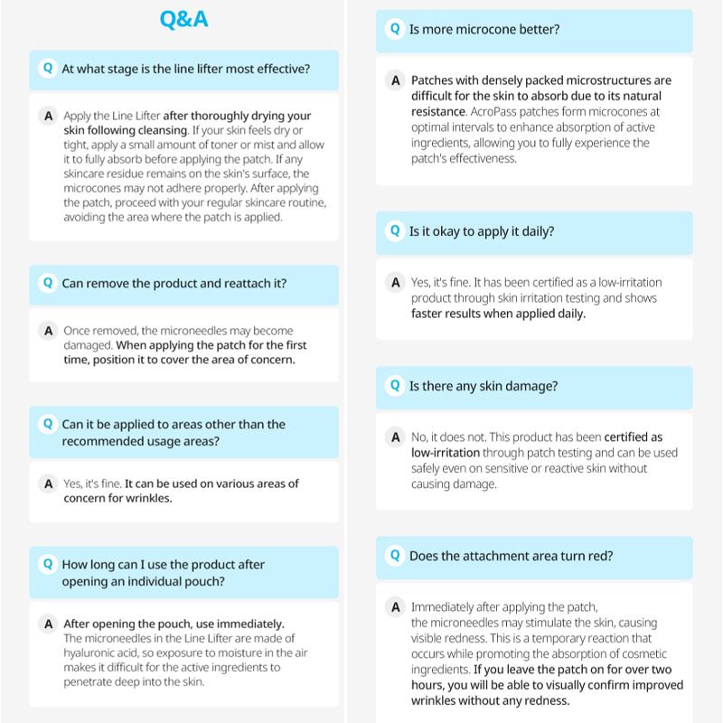 Atomy Oryginalny zestaw 5 plastrów Acropass Line Lifter Premium Anti-Aging Patch