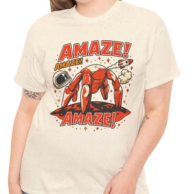 Amaze Rocket Rocky Shirt, Project Hail Mary T-Shirt, Retro Sci Fi Alien Book Lover Tee