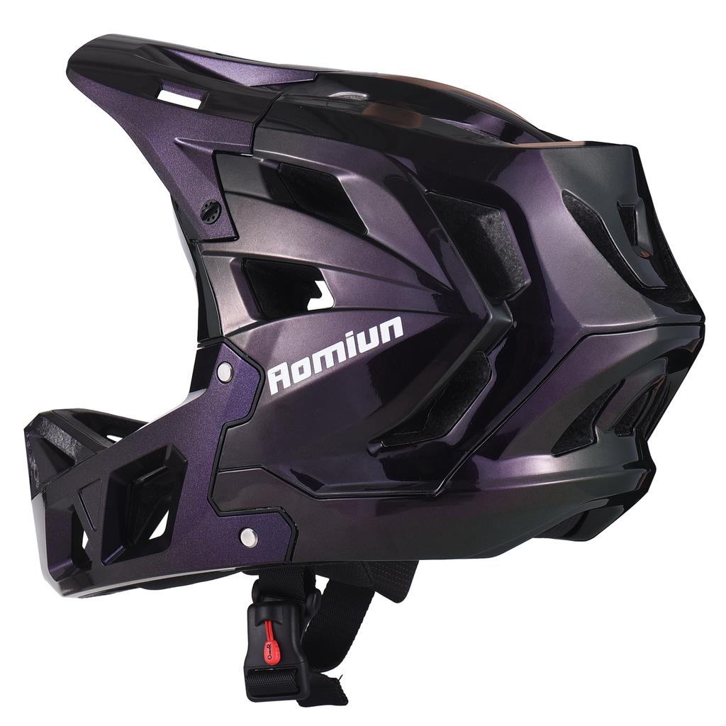 Full Face Mountain Bike Helmet For Men With Visor EPS Lining Lightweight Breathable Rough Terrain Helmet