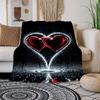 "Decorazioni Scintillanti a Forma di Cuore con Glitter per Feste a Tema Amore"Coperta in Flanella Morbida per Divano, Letto, Viaggio, Campeggio, Ufficio, Cou