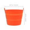 Adjustable Height Silicone Bbq Oil Bucket Liner Foldable Grill Drip Bucket Grease Tray Liner Reusable Grill Supplies Accessory