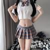 Sexy lingerie bachelor dress sexy jk uniform seduction hot pleated skirt cosplay suit