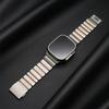 Stalowy Pasek do Apple Watch Ultra 3 2 1 49mm 46mm 45mm 44mm Gumowy Metalowy Pasek do Iwatch Series 11 10 9 8 7 6 5 SE3