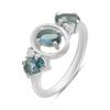 Silver Ring with London Blue Topaz 1.007ct, Item Weight 2.87 Gr (2195979)