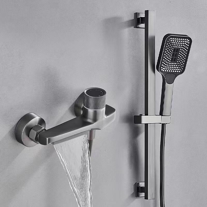 

Lanmo Gunmetal Grey 3-Function Shower Set CN plug (adapter included)