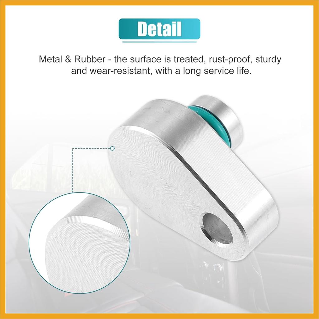 2 Set AC Rear Blockout Kit AC Elimination Auxiliary Kit for Ford Explorer 2010-2018 Metal Silver Tone Replacement