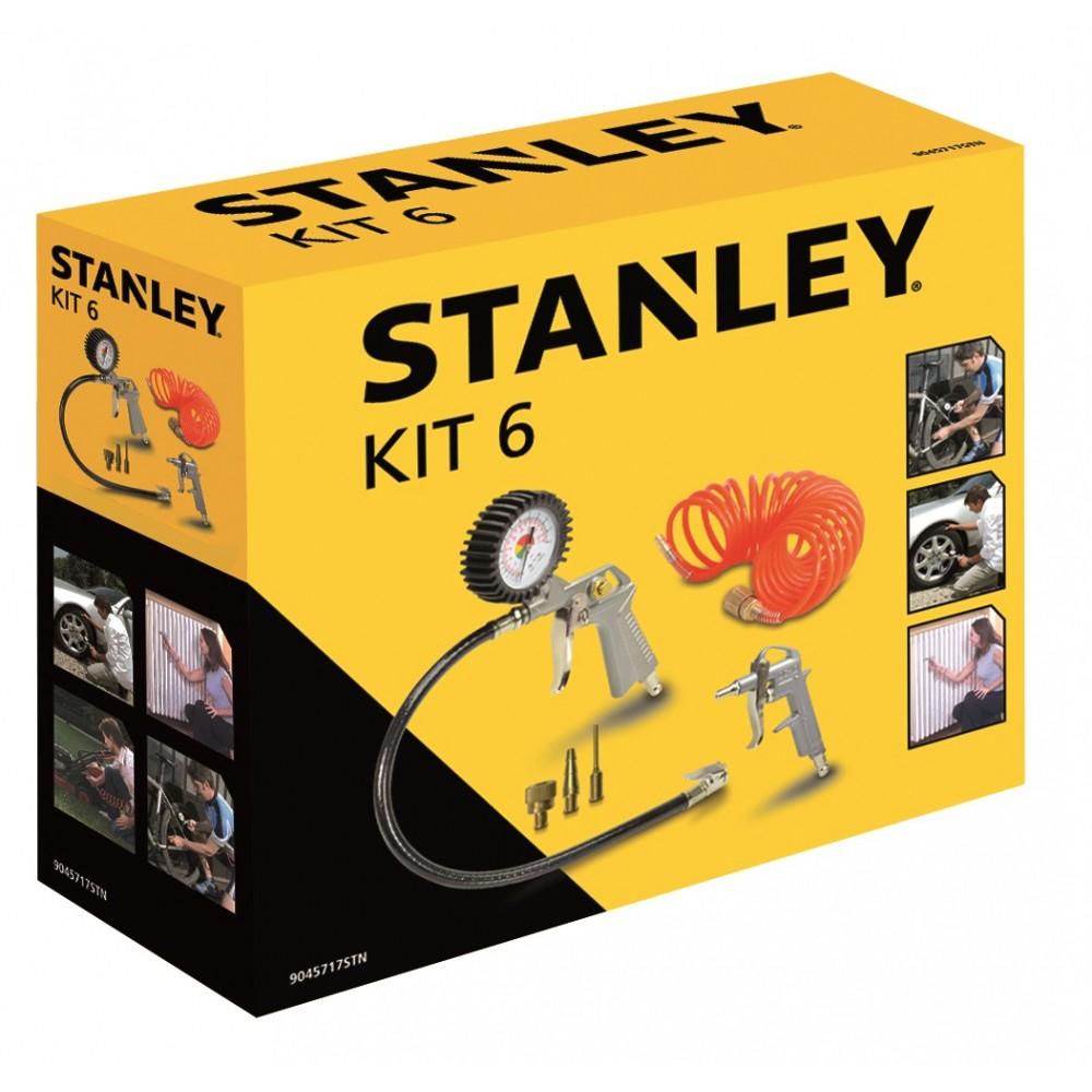 Stanley Air Tools & Compressor Accessories Kit (Pack of 6)