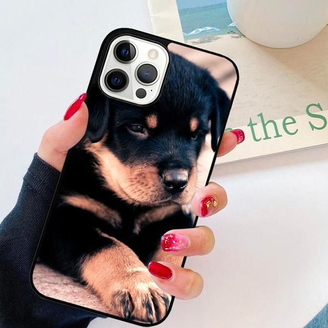 Cool Rottweiler Dog Soft TPU Phone Case Cover For iPhone 17 Air 16 15 14 Plus Apple 16 11 12 13 Pro Ma Coque