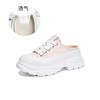 Canvas Bag Head Slippers 2025 Summer New Women's Platform Half Slippers Women's Casual Fashion Women's Shoes