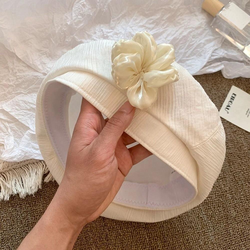 Versatile Painter Hat French Style Artist Cap Breathable Flower Beret  Holiday