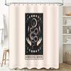 Mystic Serpent Hands Bath Curtain Gothic Witchcraft Decor Moon Phases Ritual Home Shower Curtains Dark Academia Aesthetic
