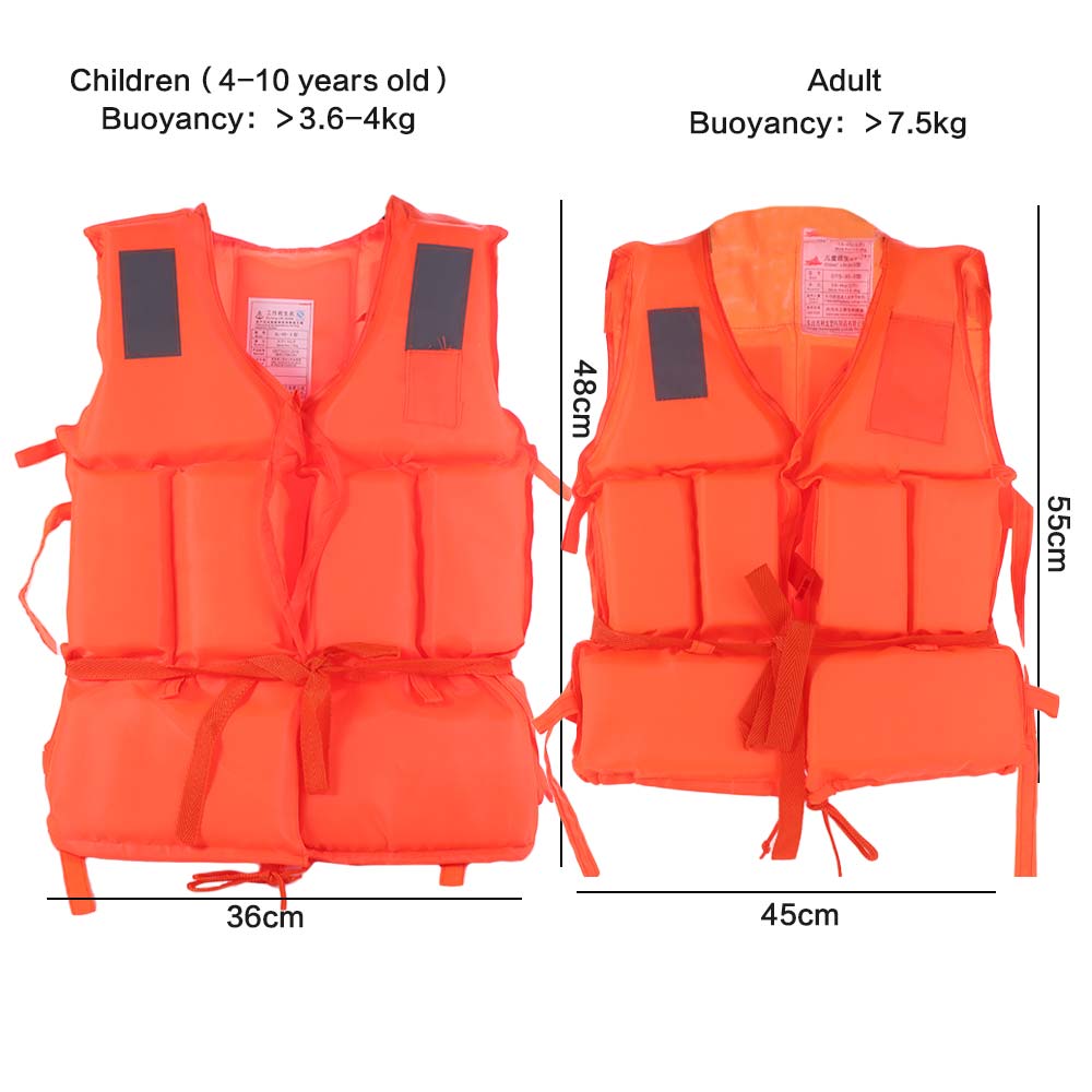 Lifesaving Aid Safety Jacket Survival Whistle Foam Life Vest Adults Life Jacket  Water Sports