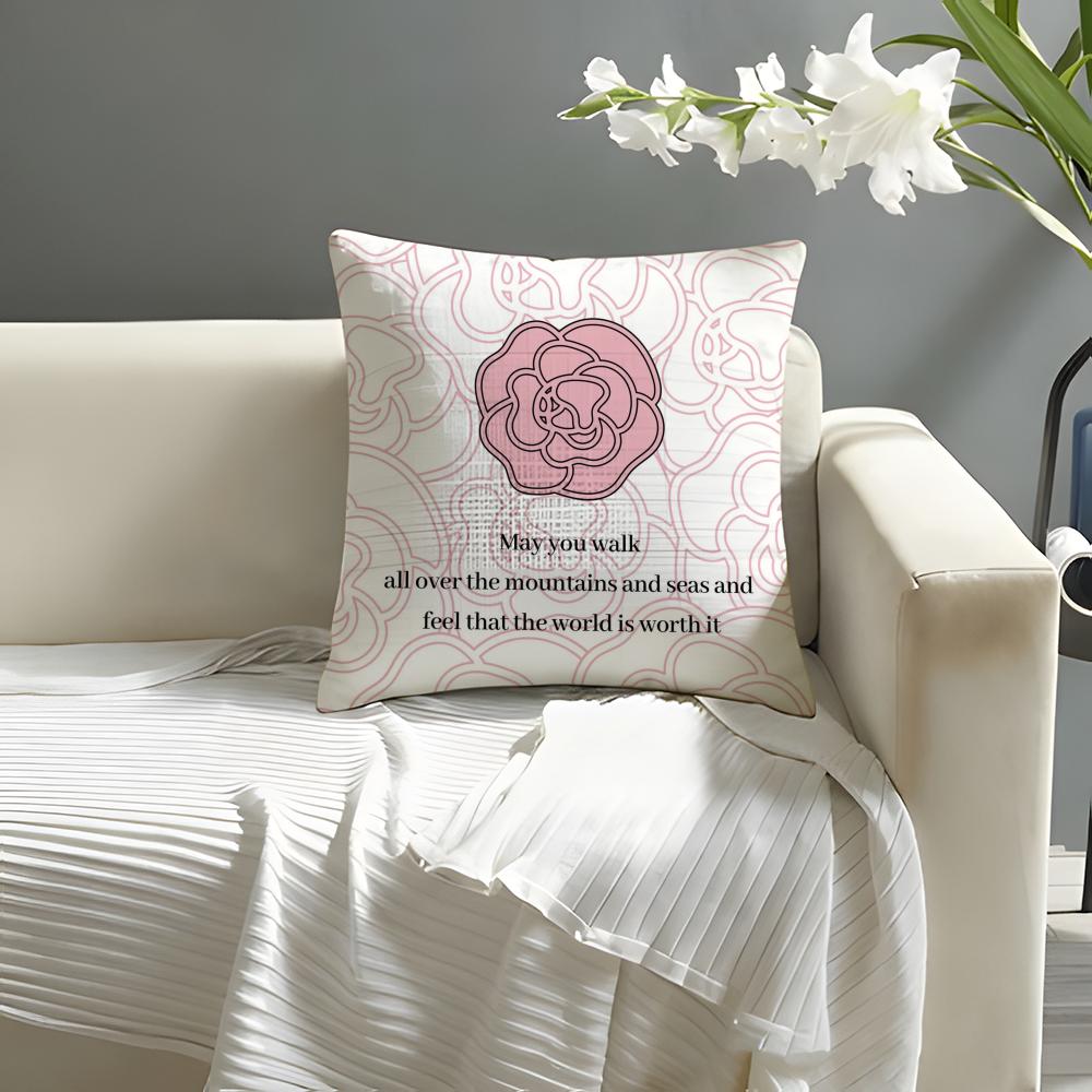 Hot Selling Highend Printing Pillow Case Natural Linen Organic Fabric DoubleSided Printing Sofa Home Decor Cushion Cover