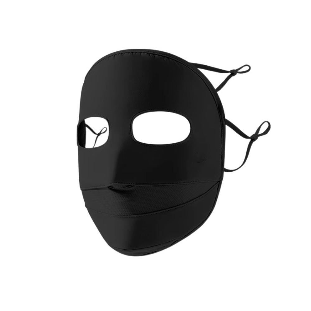 Solid Color Sunscreen Mask Sunscreen Face Scarf Face Cover Breathable Ice Silk Mask  Golf