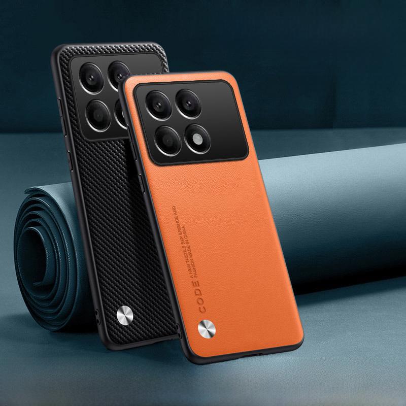 Kožené pouzdro s plným krytím Redmi K70 Pro Extreme Edition, ochranná skořepina K60/K50/K40 – design proti pádu.