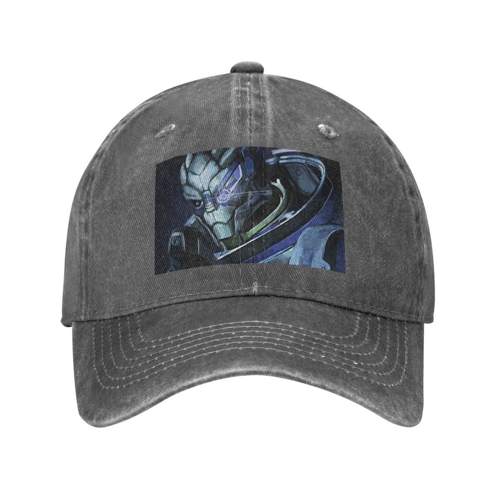 Garrus Vakarian Mass Effect Video Game Video Game Meme Space Denim Cap Casual Baseball Caps Adjustable Hat Unisex Baseball Hats