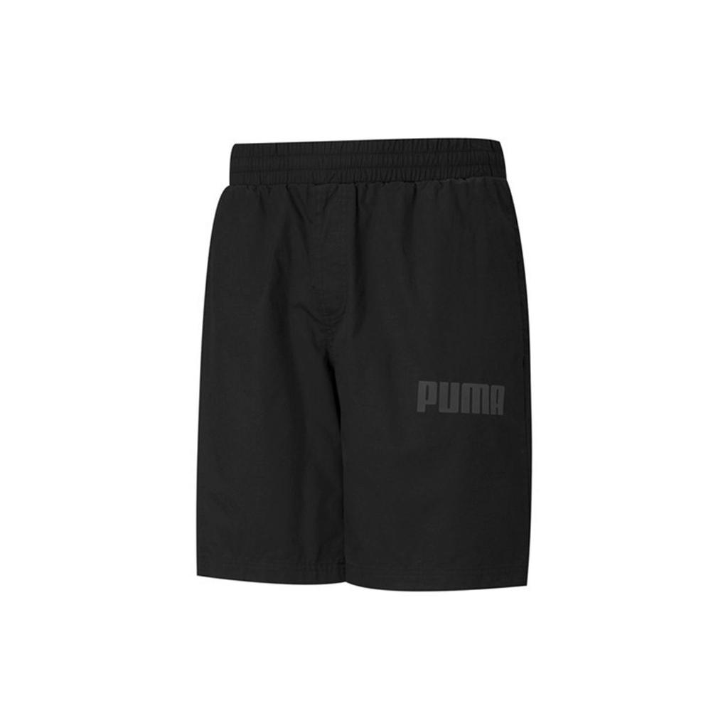 Puma Solid Color Sports Casual Breathable Shorts Men Bottoms Black 588813-01