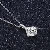Collarbone Chain One Carat Moissanite Necklace Versatile Pendant Japanese and Korean Jewelry