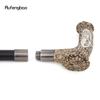 Silver Resin Wolf Tree Root Head Walking Cane Fashion Decorative Steel Stick Gentleman Elegant Cosplay Cane Knob Crosier 94cm