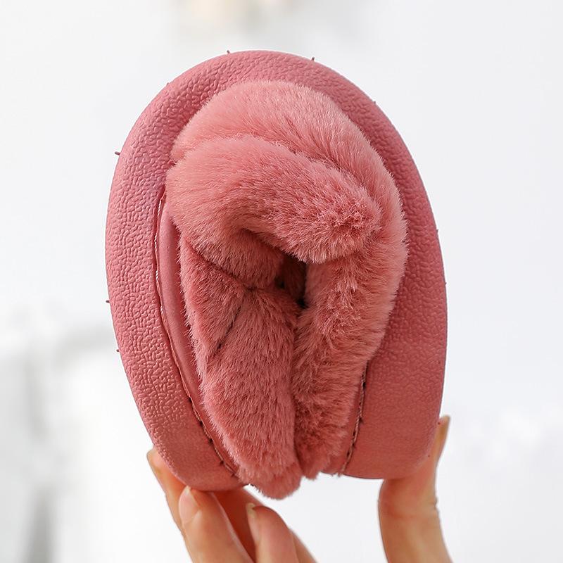 Cotton slippers winter home home new thermal shoes cotton drag couple non-slip slippers