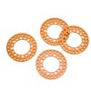 4Pcs 1.9in Wheel Outer Rings Rims Increase Stability CNC Machining Aluminum Alloy RC Wheel Outer Rings Rims for 1Celsius10 RC