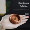 Mini Purple Sandalwood Incense Burner: Round Wooden Holder for Household Use