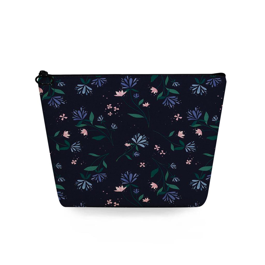 Women Flower Print Cosmetic Bag Toiletries Organize Travel Storage Case 6747