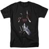 Freddy Vs Jason Face Off Adult 181 T-Shirt Black